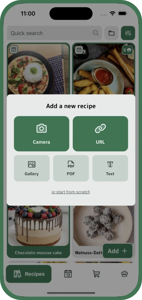 Import recipes from any source